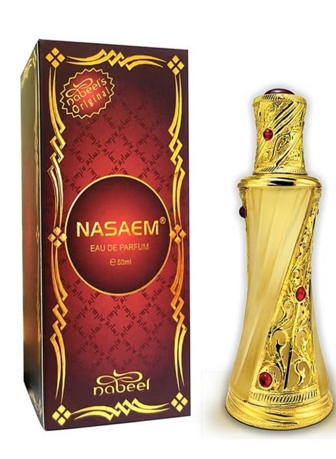 Nabeel Nasaem Eau De Parfum 50ML Long-Lasting Luxury Arabian Fragrance Elegant Floral Oriental Perfume Unisex Premium Everyday Signature Scent - Image 1